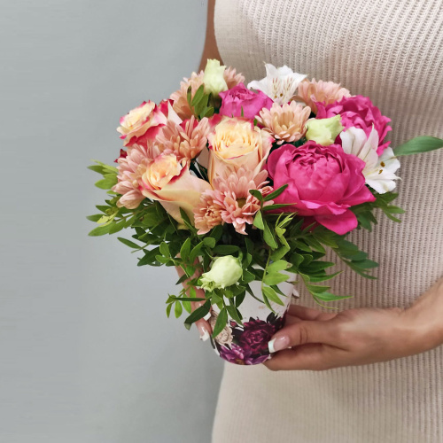 Стаканчик с цветами "Малинка" арт. 53034