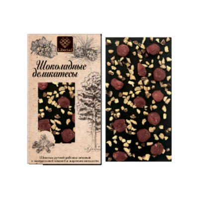 Шоколад Флер Либертад (Fleur Libertad) темный с вишней и миндалем N 45913