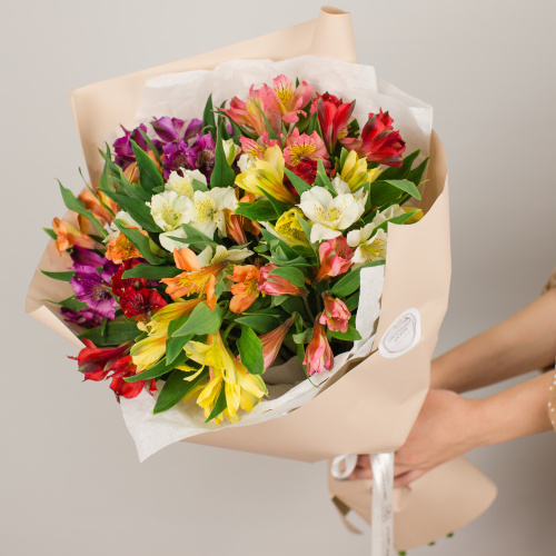 Букет из цветных альстромерий арт. 50406